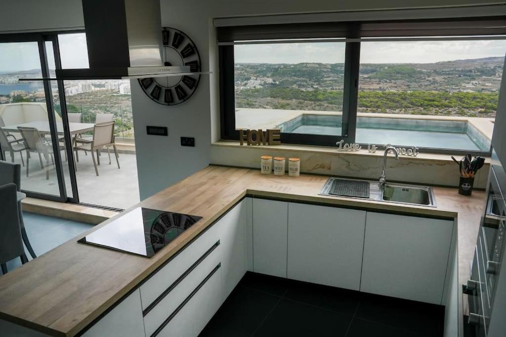 Lux Sea&Country Views With Pool Daire Mellieħa Dış mekan fotoğraf